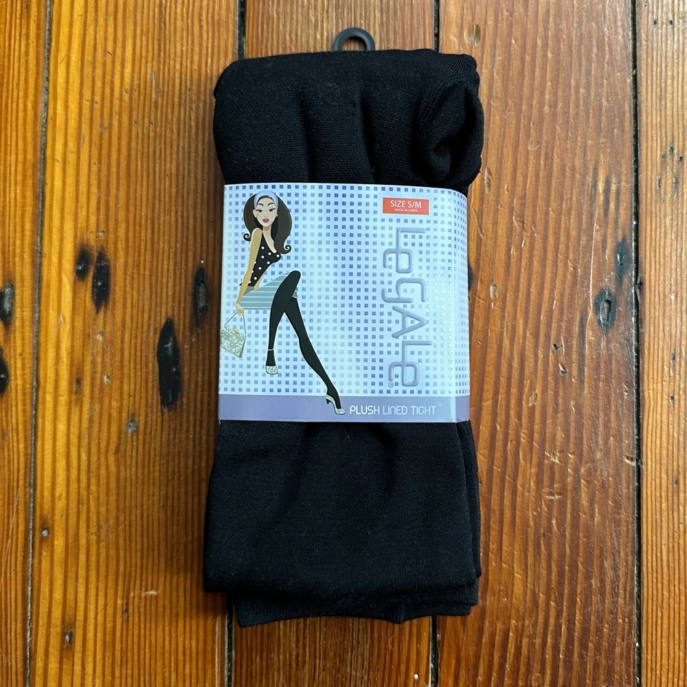 NWT Legale Plush Lined Tight Small